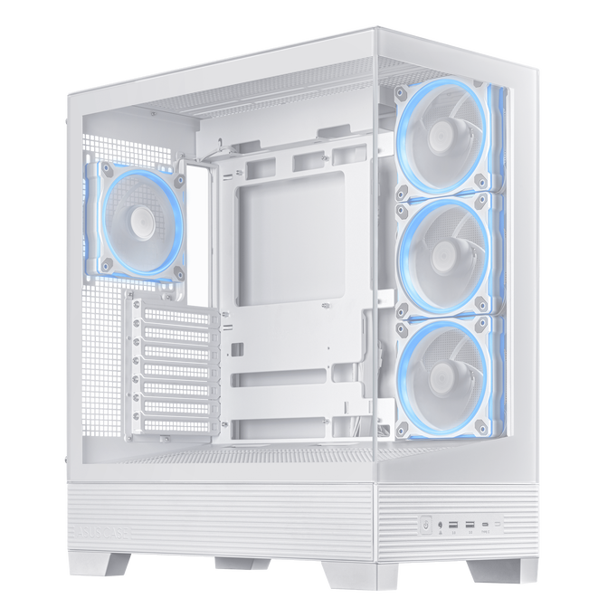 ASUS A31 Plus TG ARGB PC-Geh&auml;use, Midi-Tower, ATX, Tempered Glass - wei&szlig; image number 10
