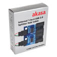 Akasa Interner USB 2.0 Hub-Karte, inkl. 30cm USB Kabel image number null