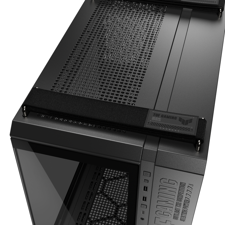 ASUS TUF Gaming GT502 Horizon PC-Gehäuse, Midi-Tower, ATX, Tempered Glass - schwarz image number 7