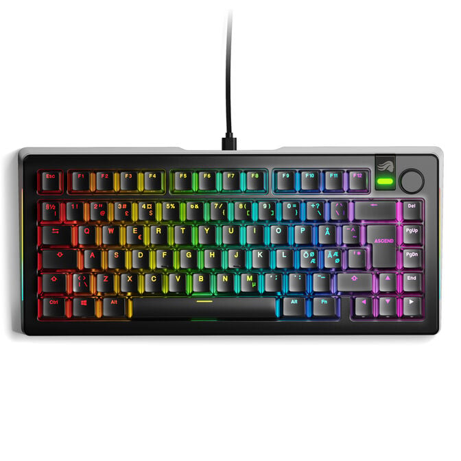 Glorious GMMK 3 Pro 75 % Gaming-Tastatur, Fox Switches - ISO-ND, schwarz image number 1