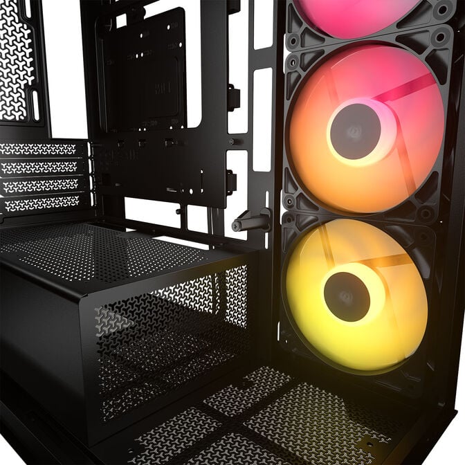 Corsair 2800X RS-R ARGB PC-Geh&auml;use, Mini-Geh&auml;use, mATX, Tempered Glass - inklusive 3x 120-mm-L&uuml;fter, schwarz image number 9