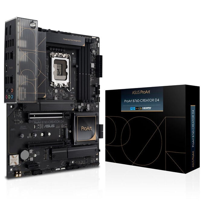 ASUS ProArt B760-Creator D4, Intel B760 Mainboard - Sockel 1700, DDR4 image number 0