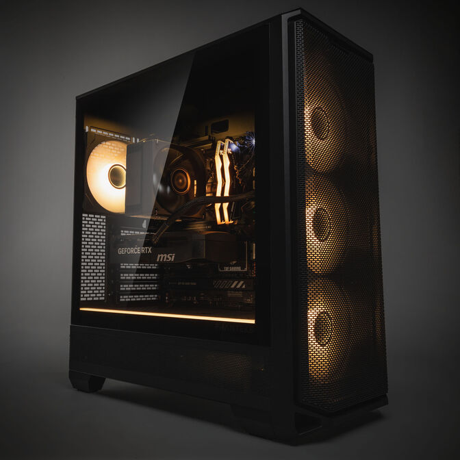 KingForge Gaming-PC Gold, AMD Ryzen 5 7500X3D, RTX 5070, Phanteks Eclipse G400A &ndash; Fertig-PC image number 8