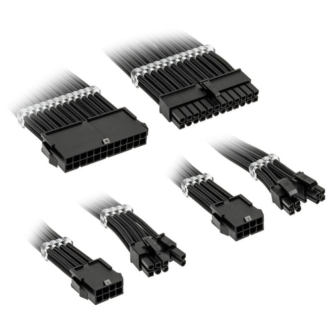 Kolink Core Standard Braided Cable Extension Kit - Jet Black image number 0