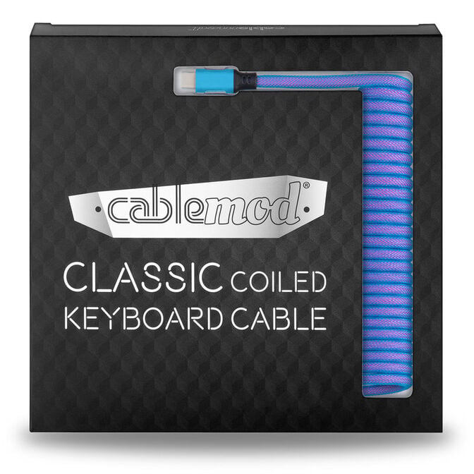 CableMod Classic Coiled Keyboard Cable USB-C zu USB Typ A, Galaxy Blue - 150cm image number 3