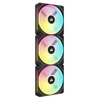 Corsair iCUE LINK QX120 RGB Series, PWM fan, 3-pack including RGB controller - 120mm, black, Star