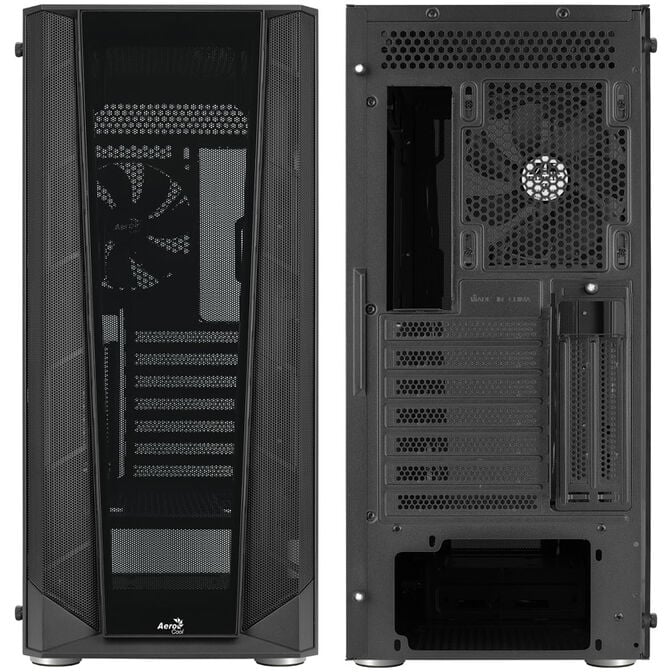 Aerocool Prism Midi-Tower, Tempered Glass - schwarz image number 2