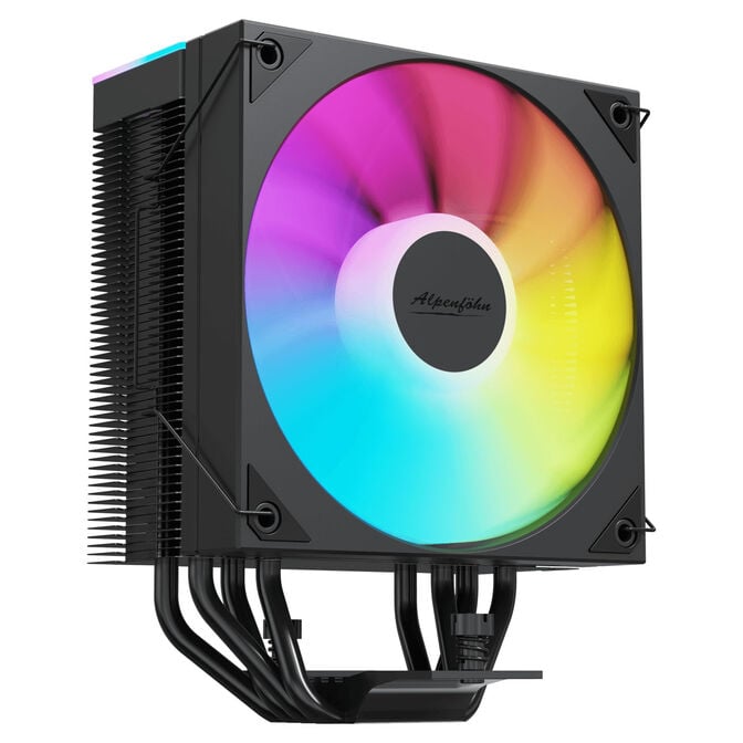 Alpenf&ouml;hn Matterhorn 2 Aurora Black CPU-K&uuml;hler, 200 W TDP, 120-mm-PWM-L&uuml;fter, ARGB - schwarz image number 1