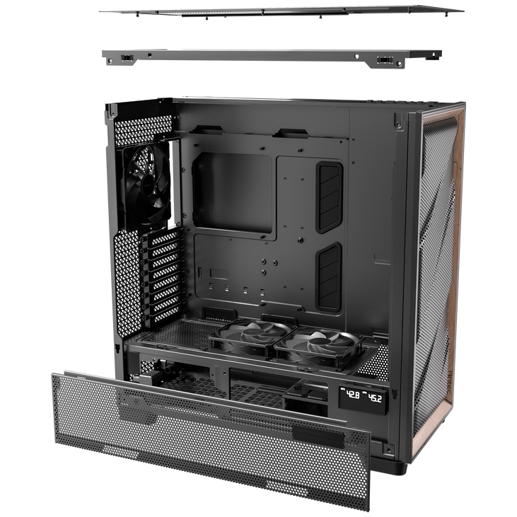 Antec Flux Pro PC case, full tower, E-ATX, tempered glass – black image number 20