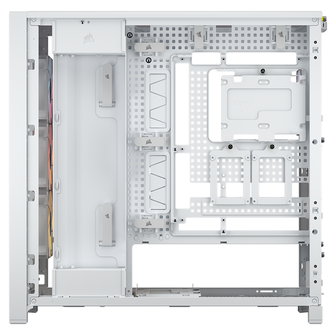 Corsair Frame 5000D RS ARGB PC Case, Mid-Tower, E-ATX, Tempered Glass - White image number 6