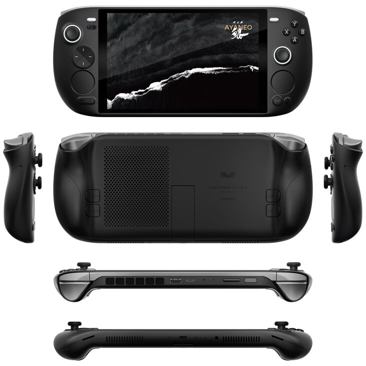 Ayaneo Kun Handheld Konsole – 16 GB LPDDR5X, 512 GB SSD, Black Feather image number 1