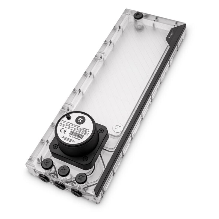 EK Water Blocks EK-Quantum Kinetic3 FLT D5 PWM Reservoir-Pump Combo - 360mm, D-RGB, Acrylic image number 1
