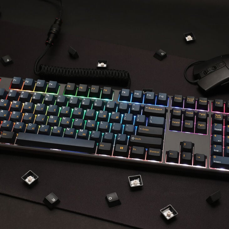 Ducky One 3 Pro Nazca Line Gaming Tastatur, mechanisch, 8.000 Hz, Hot Swap, RGB – Cherry MX2A Red, US (ANSI) image number 9