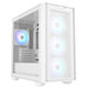 ASUS A21 PLUS PC-Gehäuse, Mini-Tower, Micro-ATX, RGB, Tempered Glass - weiß