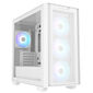 ASUS A21 PLUS PC-Gehäuse, Mini-Tower, Micro-ATX, RGB, Tempered Glass - weiß