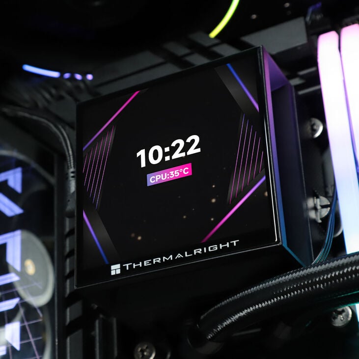 Thermalright Hyper Vision UB AiO Water Cooling, ARGB, Intel and AMD Socket - 360mm, black image number 10