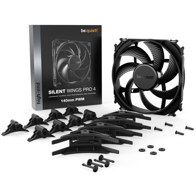 be quiet! Silent Wings 4 Pro PWM Fan - 140mm, black image number 5