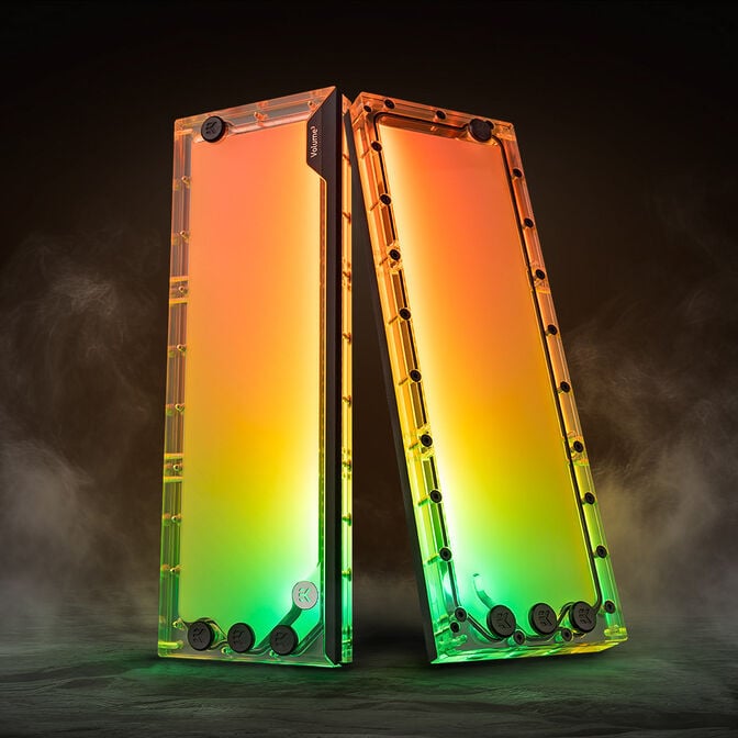 EK Water Blocks EK-Quantum Volume3 FLT - 360mm, D-RGB, Acrylic image number 2
