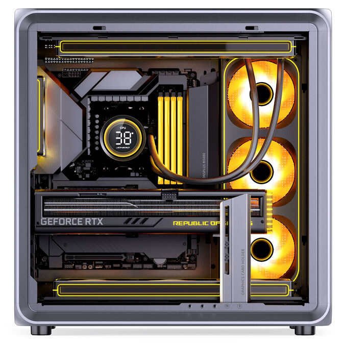 Jonsplus BO400 PC-Geh&auml;use, Midi-Tower, ATX, Tempered Glass &ndash; gunmetal grey image number 14