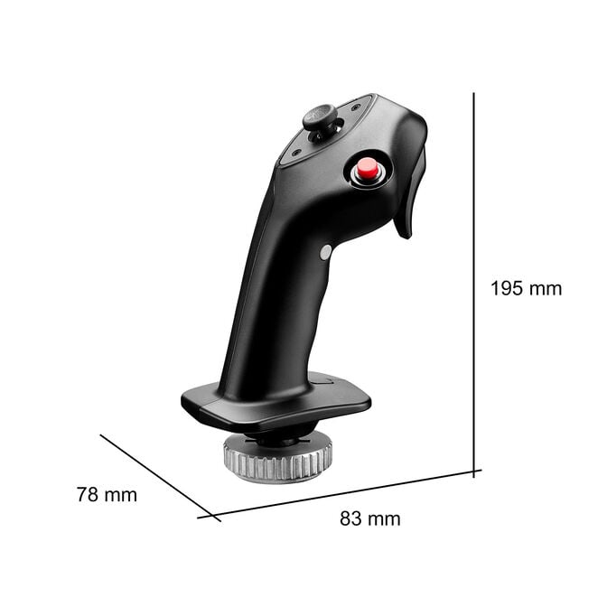 Thrustmaster Airbus Add-On Griff, A400M & A3XX-Familie, Hall-Effekt-Sensor - schwarz image number 8