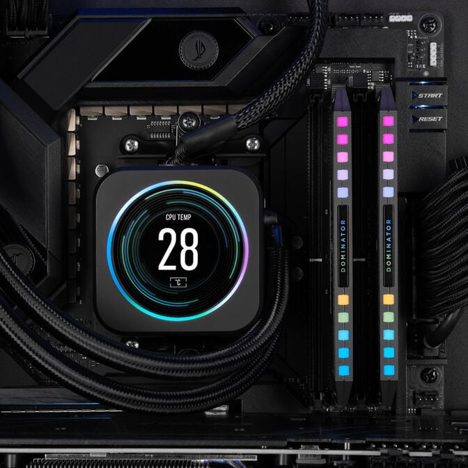 Corsair Dominator Platinum RGB DDR5-6000 RAM, CL30, EXPO - 64 GB Dual-Kit, grau image number 5