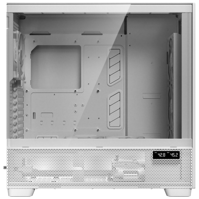 Antec Flux Pro PC Case, full tower, E-ATX, tempered glass &ndash; white image number 12