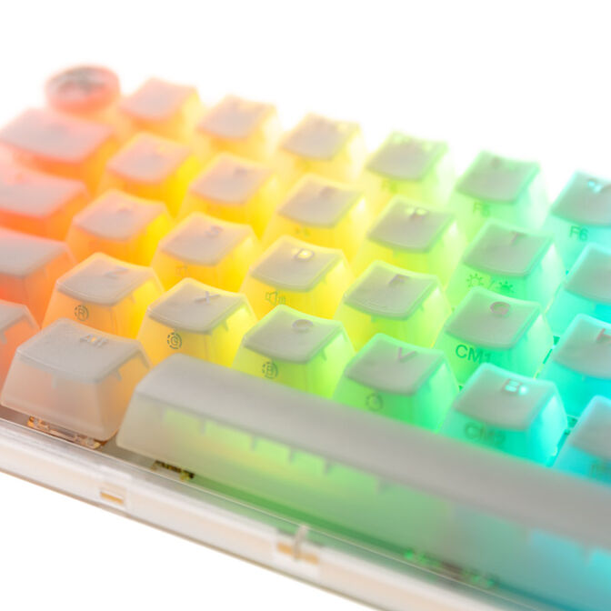 Ducky One 3 Aura White Mini Gaming Tastatur, RGB LED - MX-Silent-Red (US) image number 5