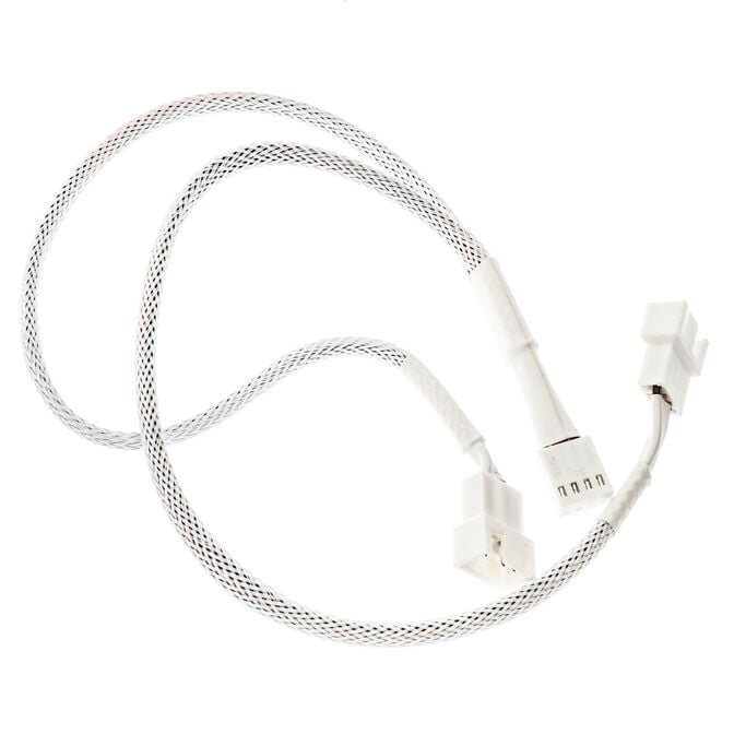 Kolink 1-2 PWM L&uuml;fter Splitterkabel - 35cm, geflochten, wei&szlig; image number 1
