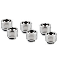 Thermal Grizzly DeltaMate Kompressions-Fitting, Messing - Gloss Nickel, ST13, 6er-Pack