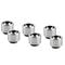 Thermal Grizzly DeltaMate Kompressions-Fitting, Messing - Gloss Nickel, ST13, 6er-Pack