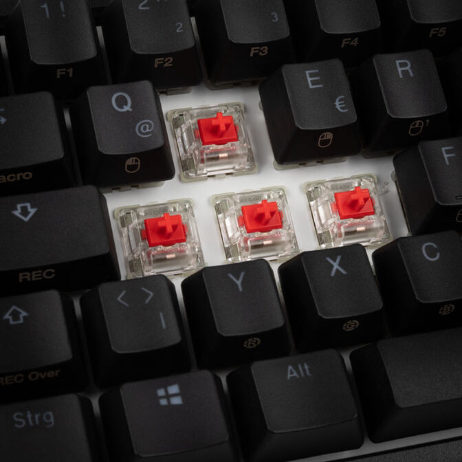 Ducky One 2 SF Gaming Tastatur, MX-Red, RGB LED - schwarz image number 6