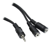 InLine Y-Kabel, 3,5 Klinke Stecker, 3,5 Klinke Buchse - 0,2m