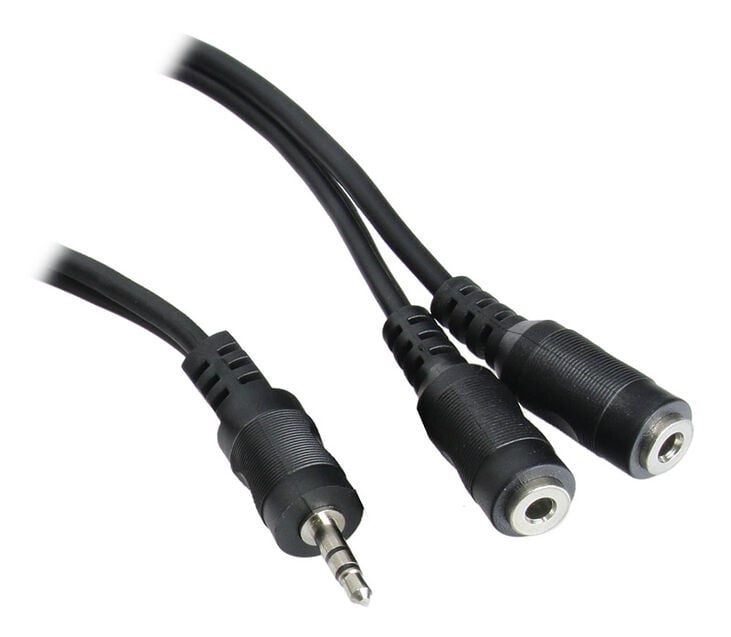 InLine Y-Kabel, 3,5 Klinke Stecker, 3,5 Klinke Buchse - 0,2m image number 0