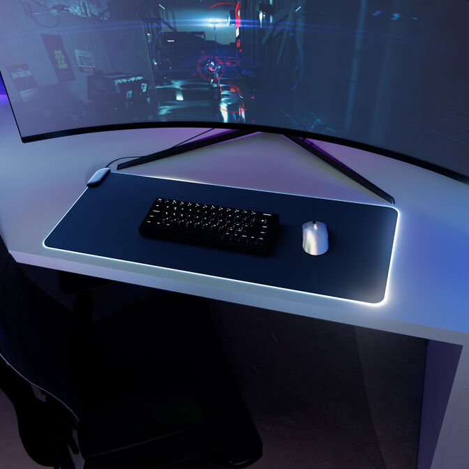 Hyte CNVS Intense Play Mat qRGB Gaming Mousepad - black image number 8