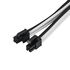 SilverStone EPS 8-Pin zu EPS/ATX 4+4-Pin Kabel, 300mm - schwarz/weiß image number null