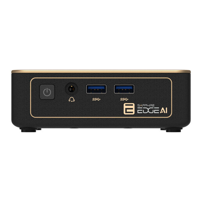 Sapphire EDGE AI 340 Mini-PC, Ryzen AI 5 340 - barebone, schwarz image number 2