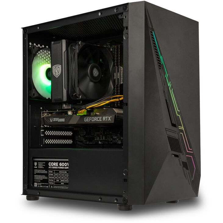Gaming PC Illusionist, Intel Core i5-12400F, NVIDIA GeForce RTX 3060 12GB - Fertig-PC image number 4
