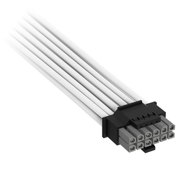 Corsair Premium Sleeved 12V-2x6 zu 2x 6+2-Pin-PCIe-Kabel, Universal - wei&szlig; image number 1