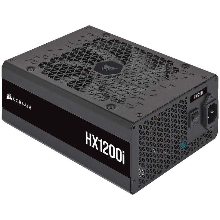 Corsair HXi Series HX1200i Power Supply 80 PLUS Platinum, ATX 3.0, PCIe 5.0 - 1200 Watt, black image number 2