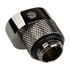 Bitspower X-Cross Adapter G1/4 inch male to G1/4 inch female - 5mm offset, glossy black image number null