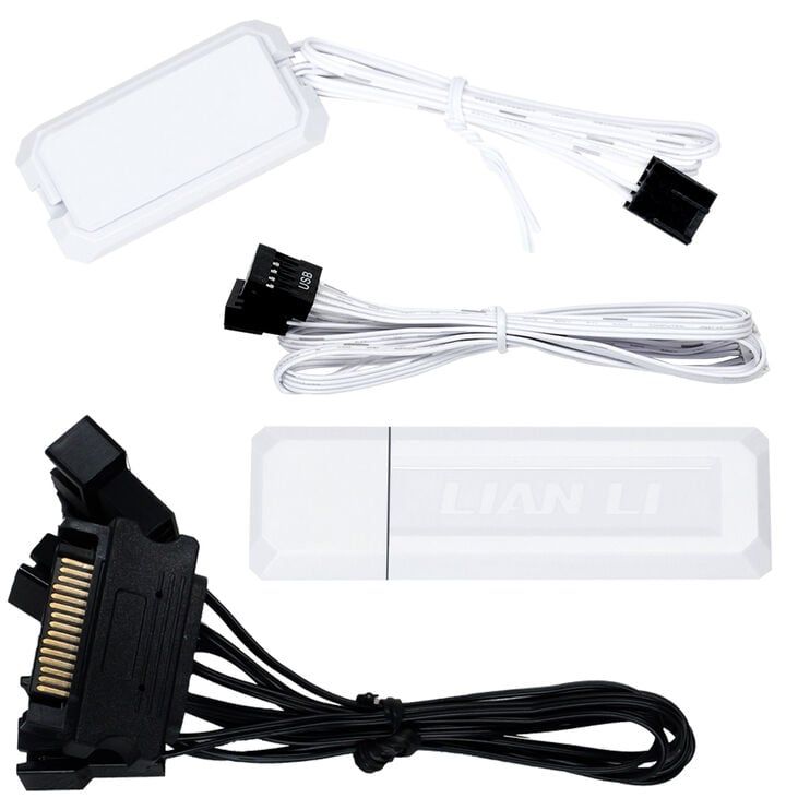 Lian Li UNI FAN TL Wireless Fans, ARGB, PWM, 3-Pack – Reverse Blade, 120 mm, White image number 8
