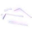 Phanteks NV5 Premium DRGB Kit + Power Hub, 3x for outer frame, 1x motherboard cable cover - white image number null
