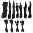 Corsair Premium Pro Sleeved Kabel-Set (Gen 4) - schwarz image number null