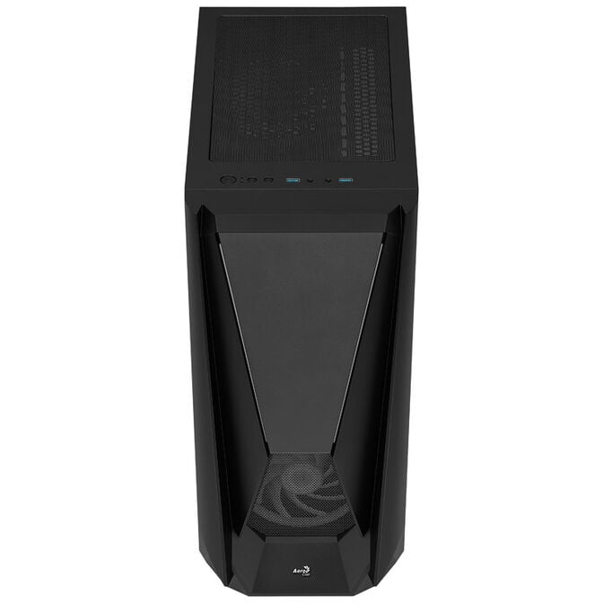 Aerocool Visor Mid Tower, Tempered Glass - Black image number 3