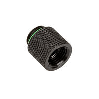 Bitspower Adapter G1/4 Zoll AG auf G1/4 Zoll IG - 15mm, schwarz matt