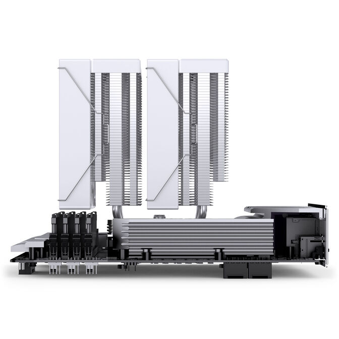 Jonsbo CB80 CPU Cooler, Dual-Tower, 2 x 120mm, PWM, RGB - white image number 14