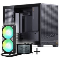 Jonsbo D32 PRO PC-Geh&auml;use + TRYX PANORAMA SE Komplett-Wasserk&uuml;hlung, ARGB - 240mm, schwarz