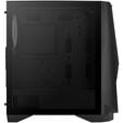 Aerocool Visor Mid Tower, Tempered Glass - Black image number null