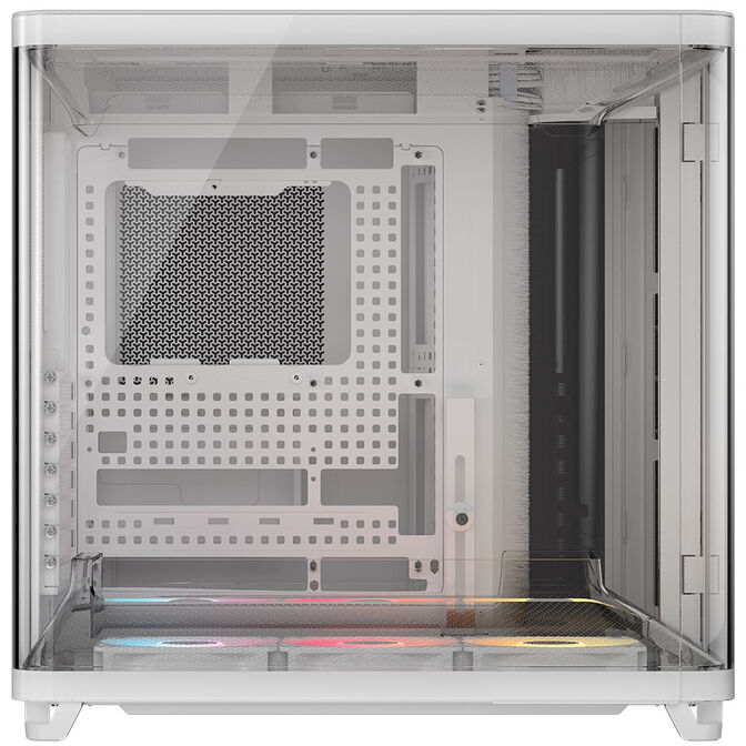 Corsair AIR 5400 RS-R ARGB PC Case, Mid Tower, Tempered Glass, RGB - includes 3x 120mm Fans, white image number 2