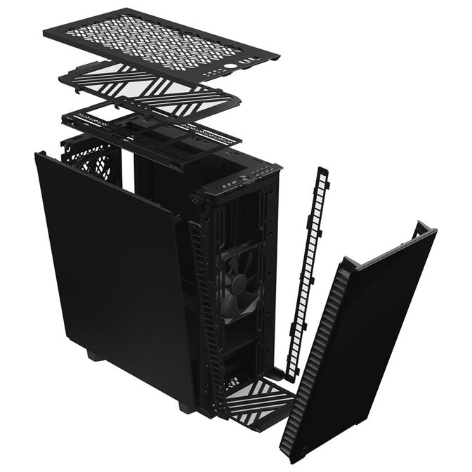 Fractal Design Define 7 Compact Black Mid Tower - silent, black image number 1